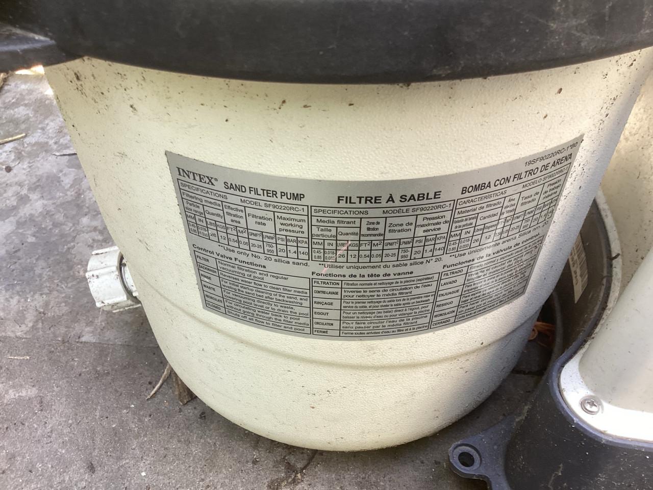 Intex zwembad zandfilter met pomp, model SF90220RC-1