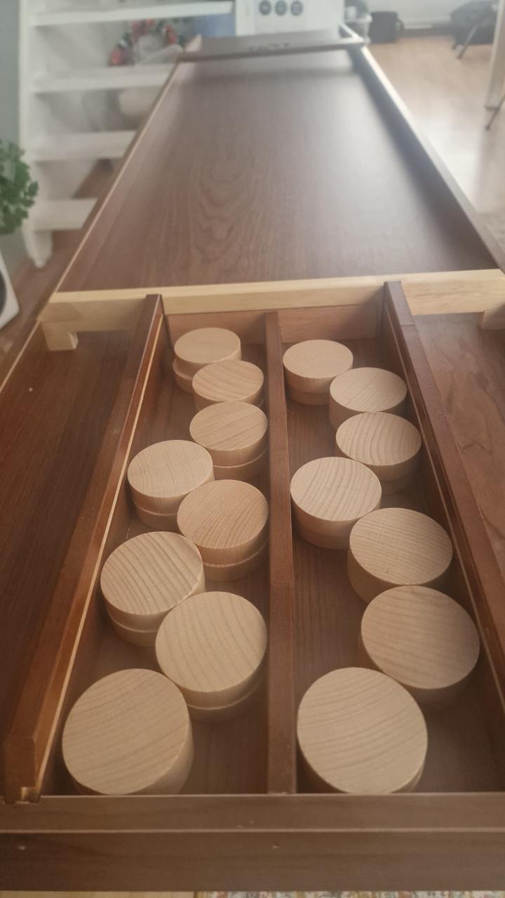 Sjoelbak met onderstel