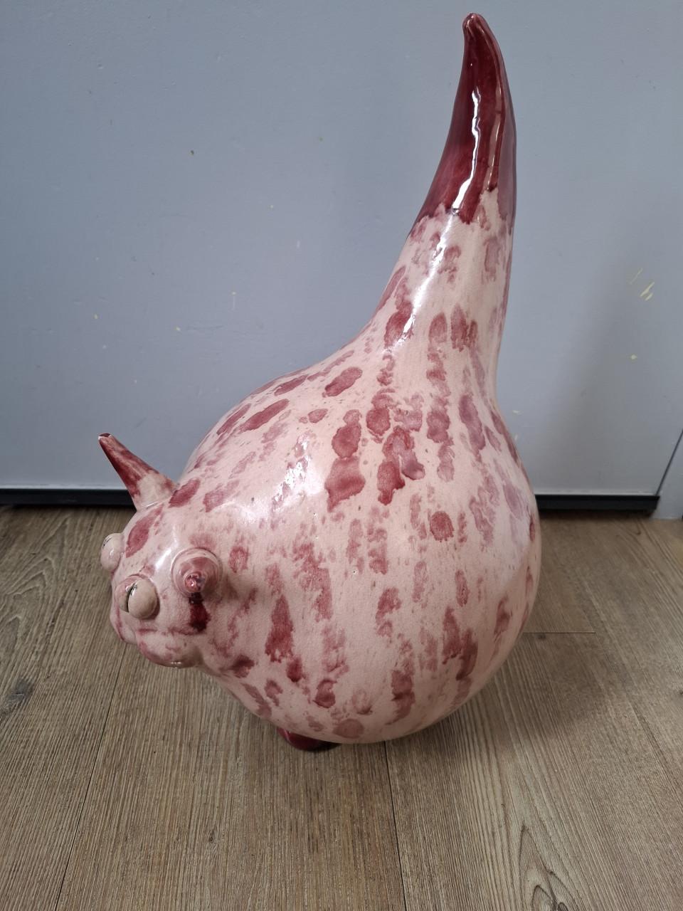 Keramieken beeld rode kater