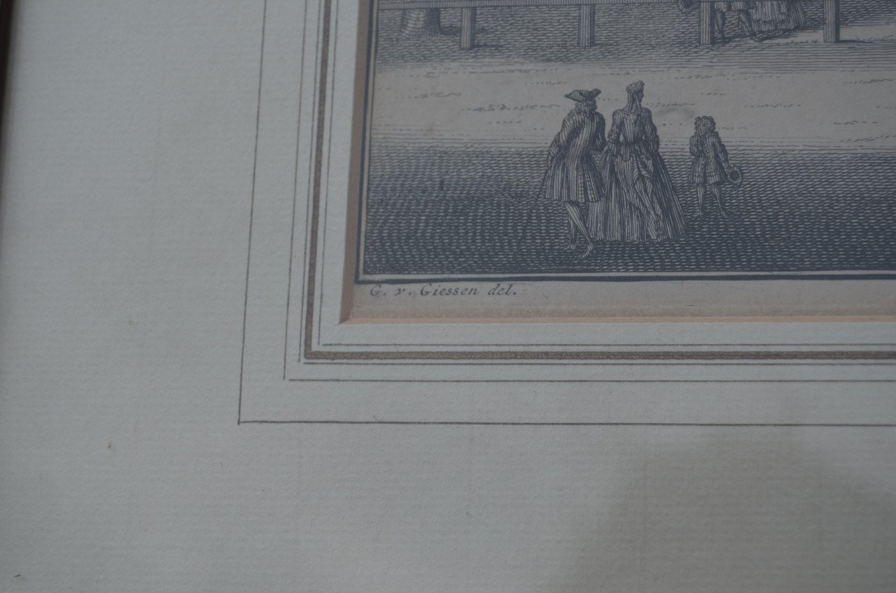 Ets Kloosterkerk Den Haag Gerrit van Giessen ca 1750