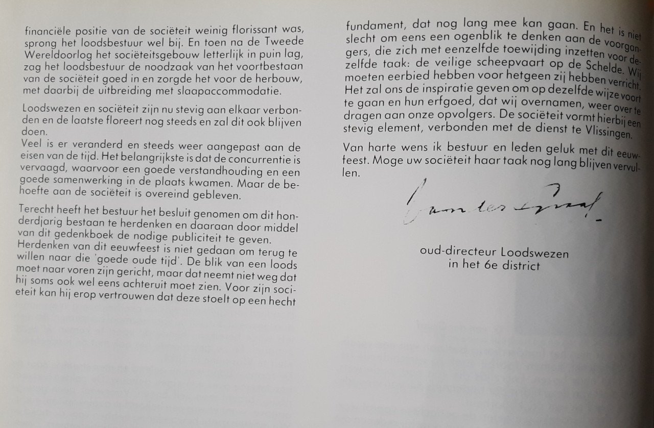 Een eeuw loodsen op en om de Schelde, door Rinus van Es