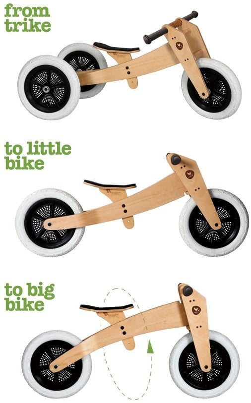 Wishbone bike 3-in-1 loopfiets