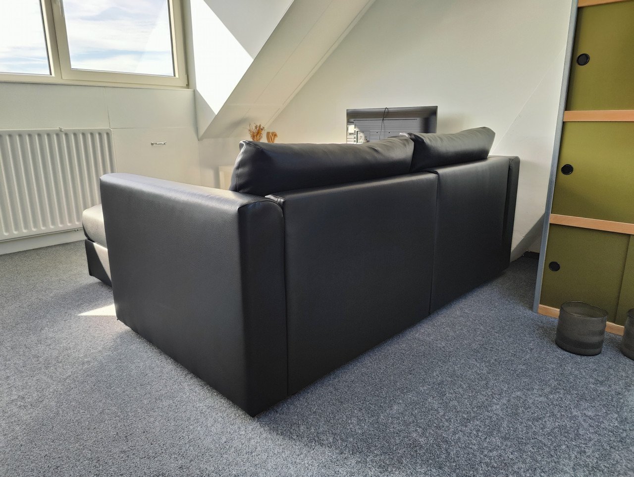 IKEA korte hoekbank met opbergruimte - ideaal voor kleine woning