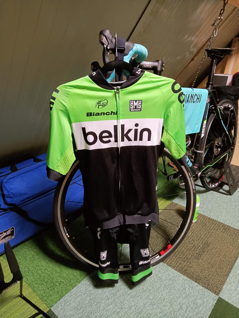 Bianchi racefiets in Belkin uitvoering