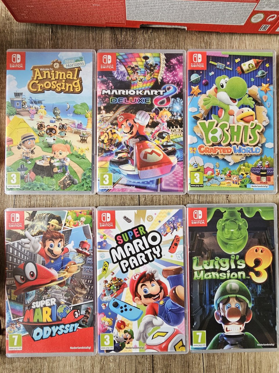 Nintendo switch met 6 spellen