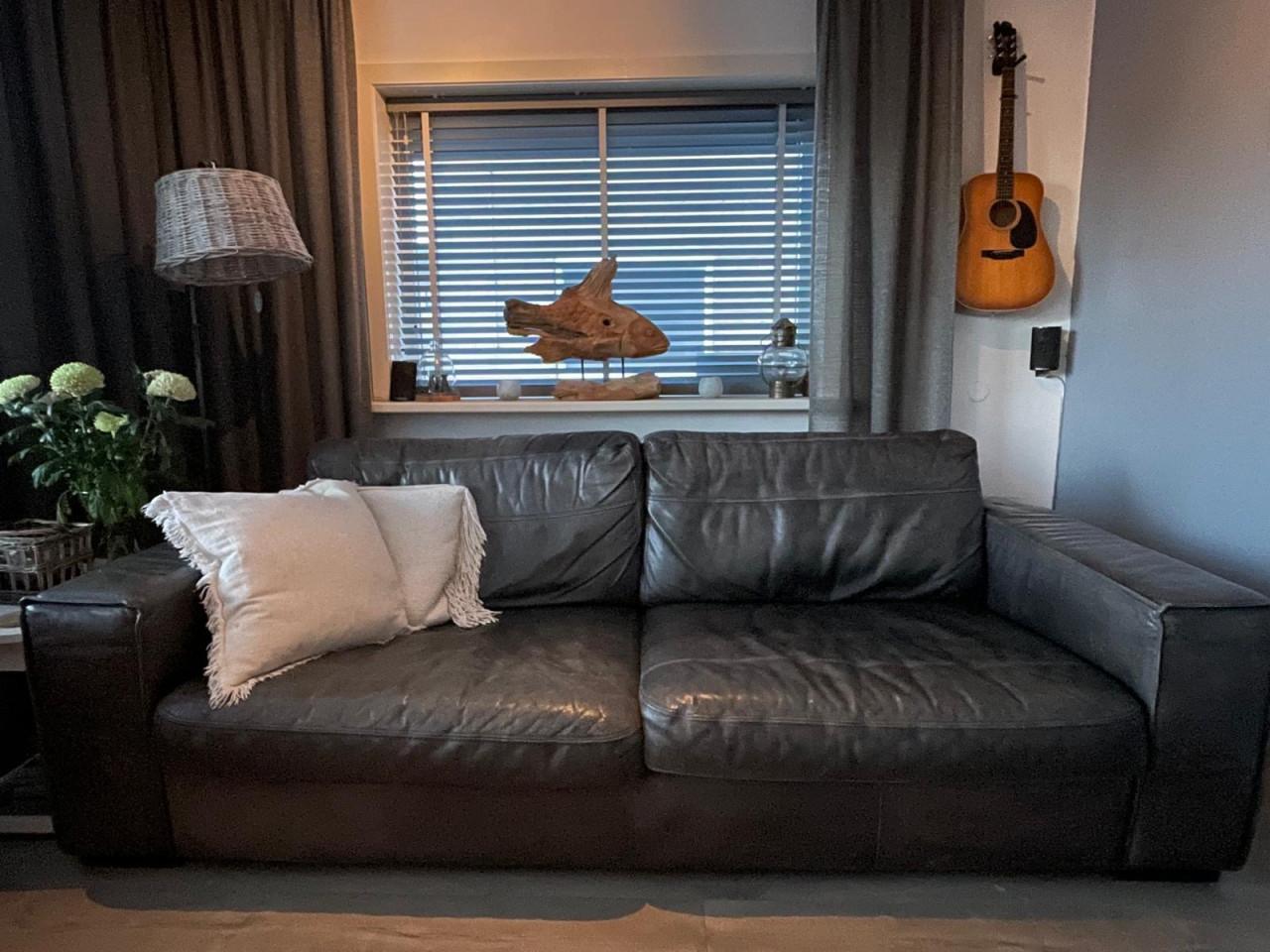 Prachtige lederen bank