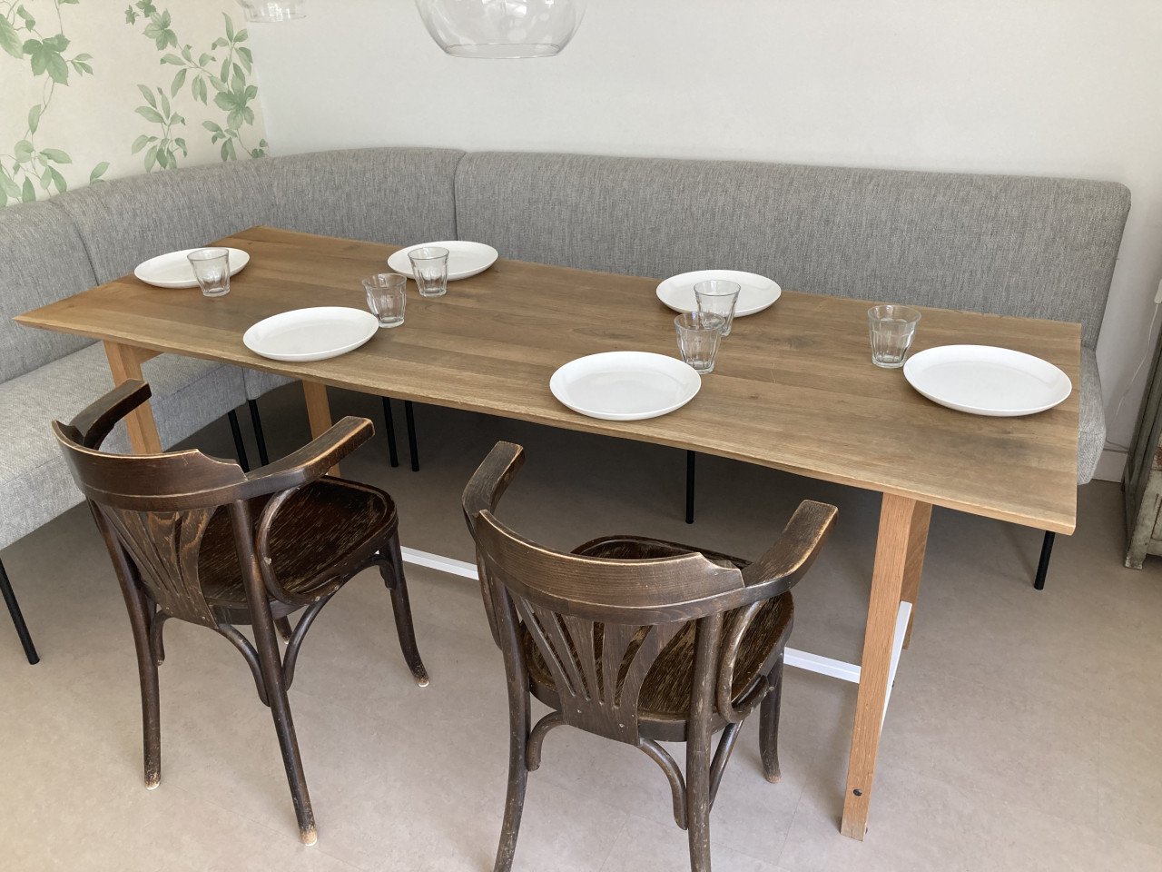 Eettafel licht eiken