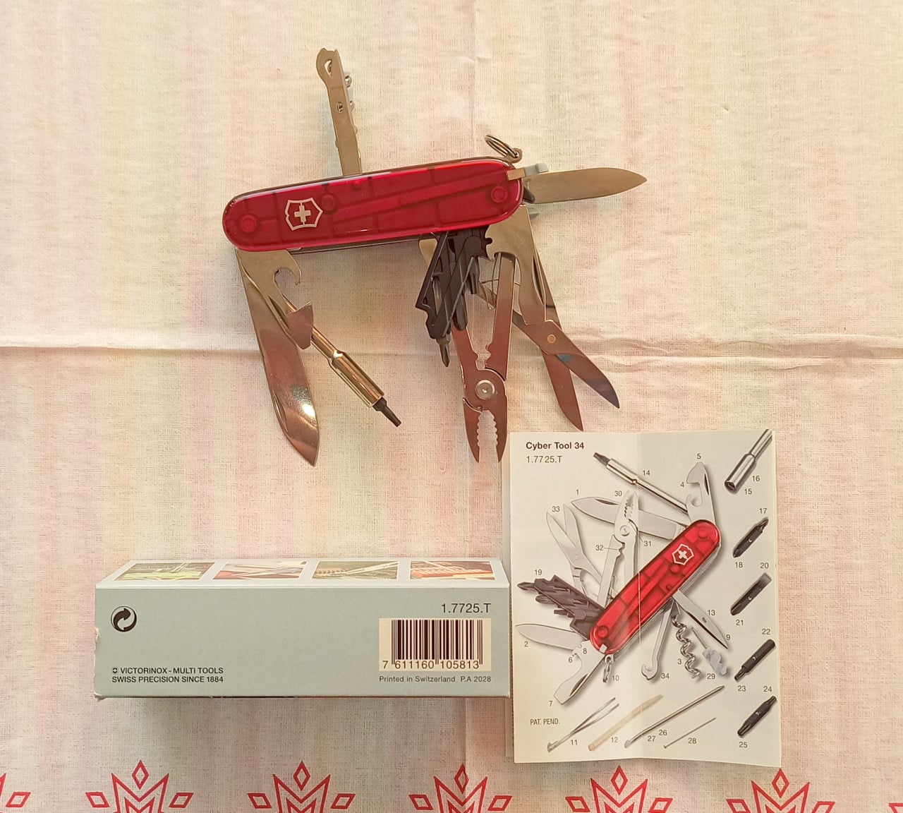 Victorinox Cybertool 34 functies - Nooit gebruikt - Model 1.7725.T