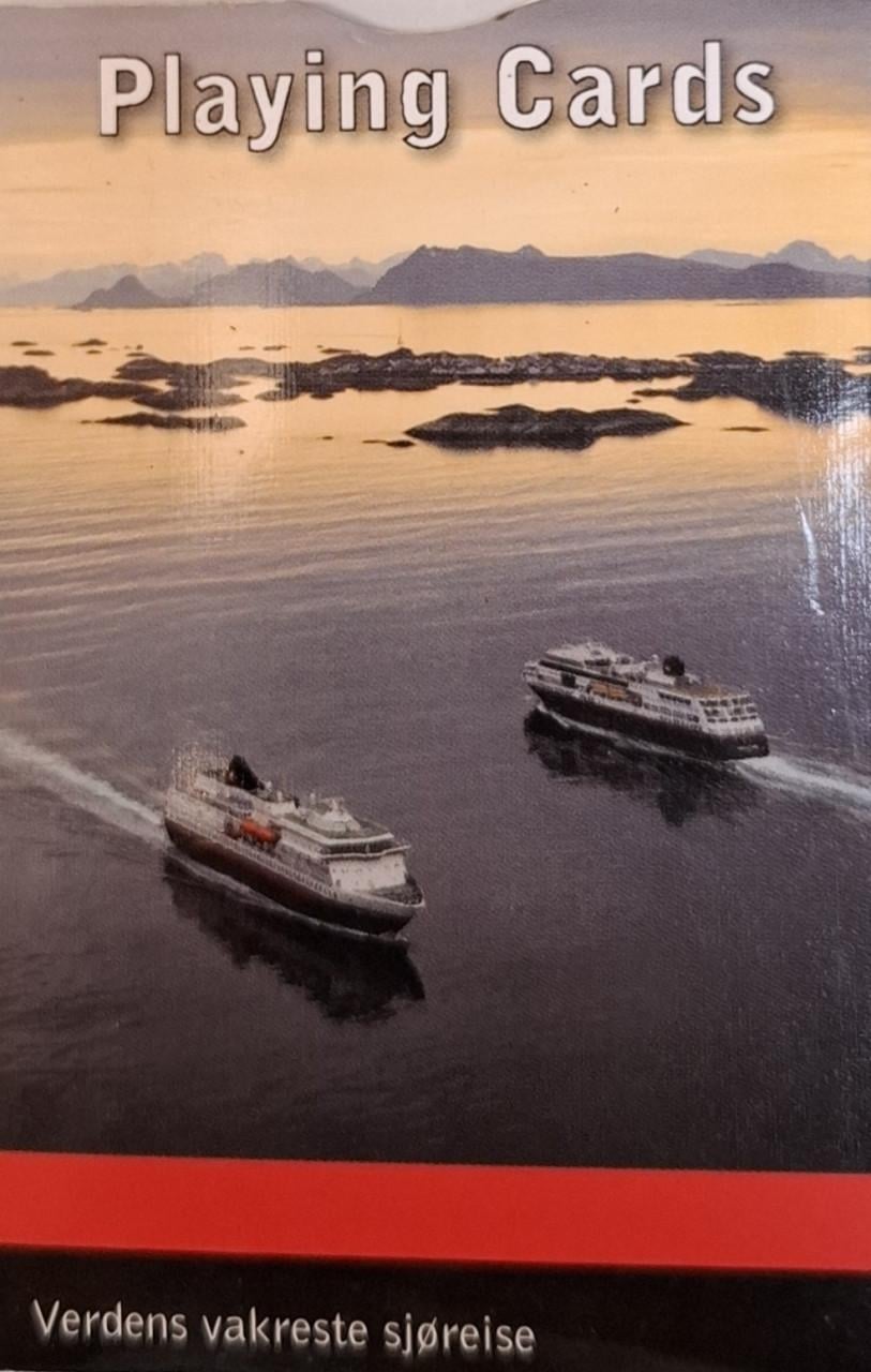 Speelkaarten met foto’s van de Hurtigruten