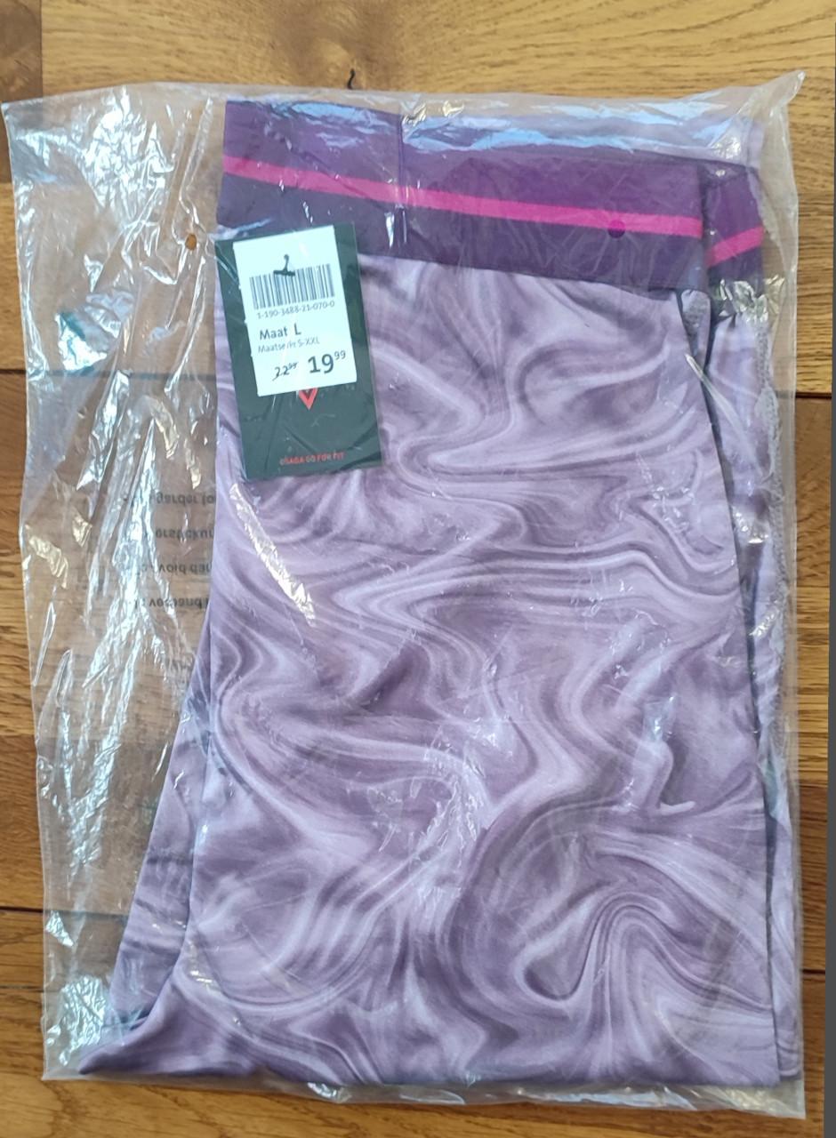 (8st. fitness=€30) Nieuw - OSAGA - 3 dames sportlegging + 5 dames T-shirts