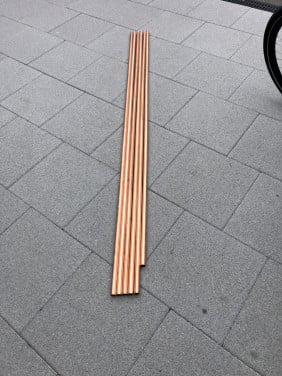 Koperen leiding 22mm