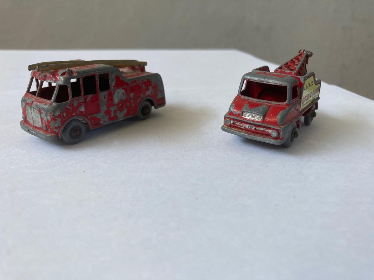 7 vintage Matchbox schaalmodellen