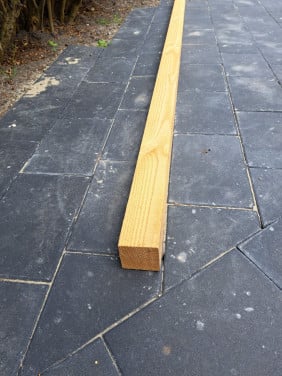 Paal douglas 10x10x300cm