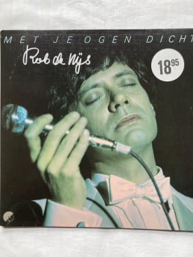 LP Nederlandse artiest Rob de Nijs Met je ogen dicht