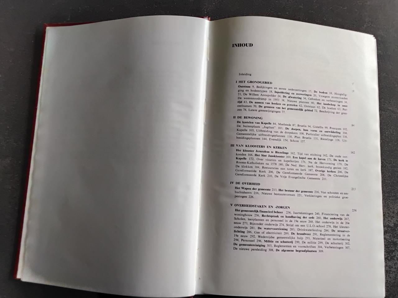 De Geschiedenis van Kapelle Biezelinge, Eversdijk en Schore jr 1968