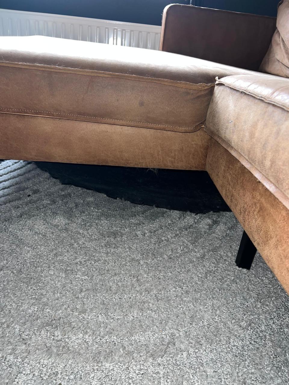 Comfortabele en nog mooie hoekbank