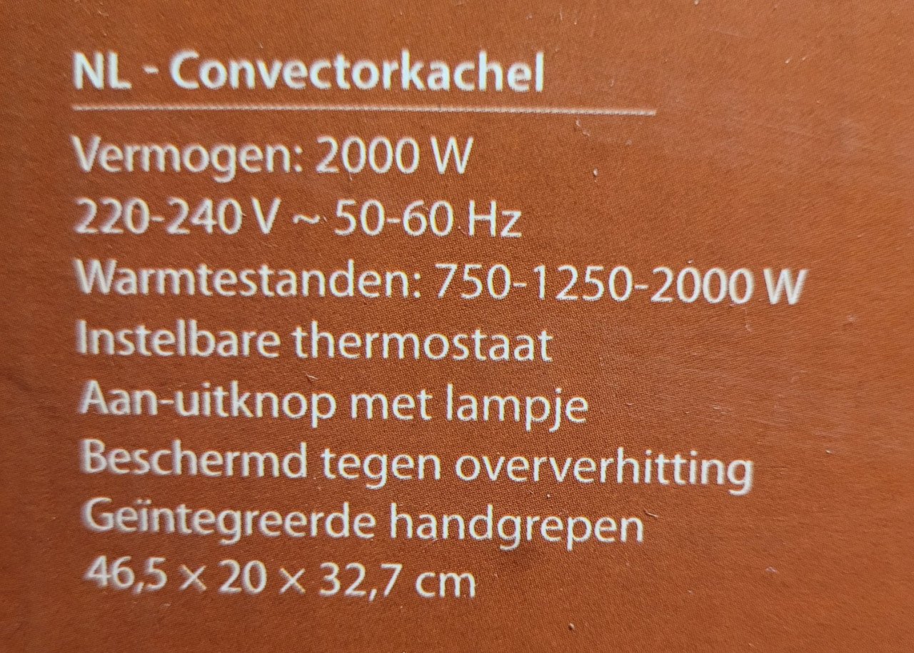 Convector kachel