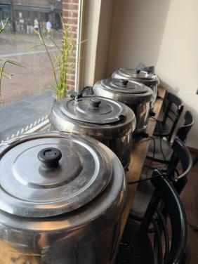 Set van 4 soepketels/soepwarmers