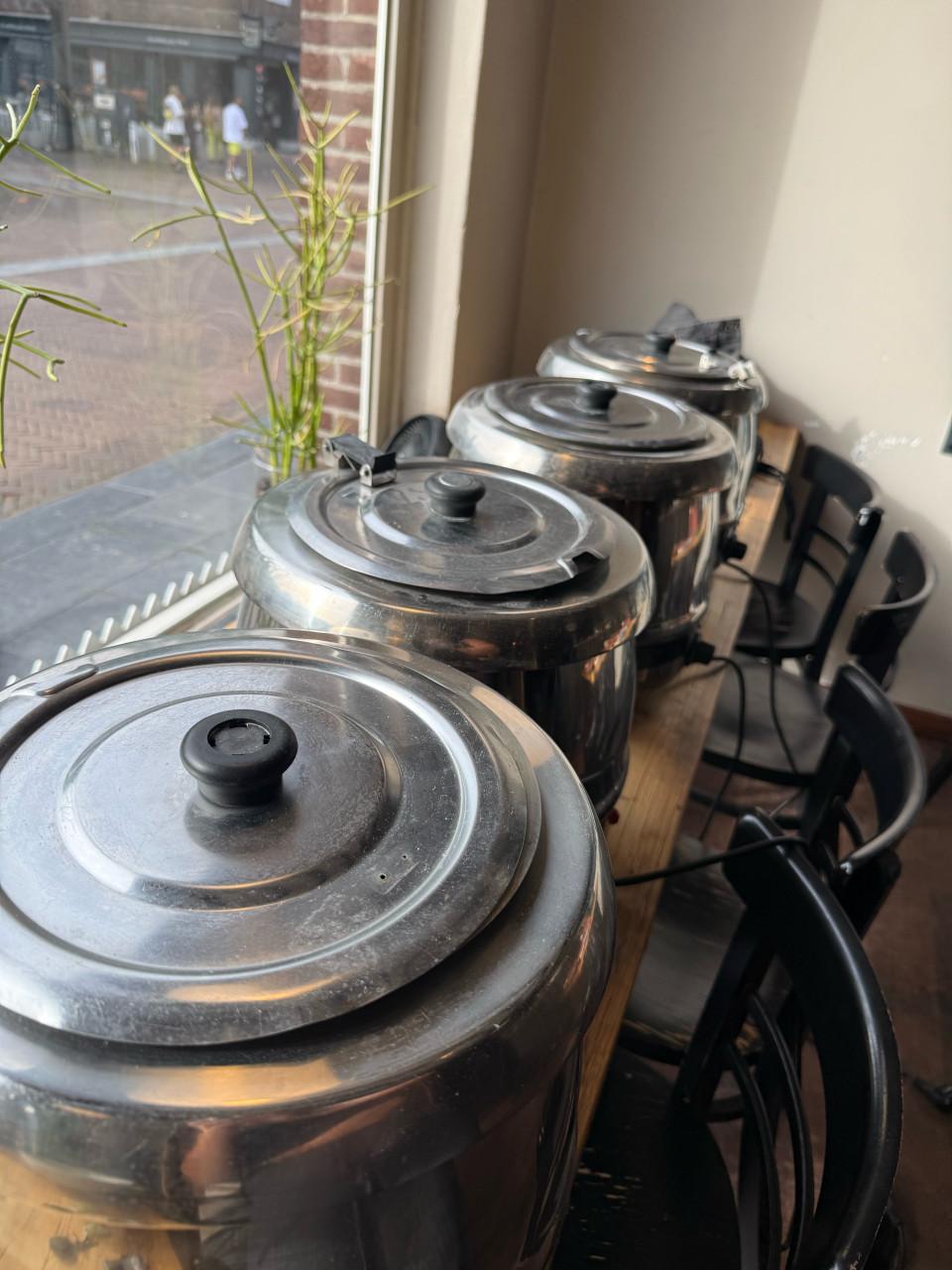 Set van 4 soepketels/soepwarmers