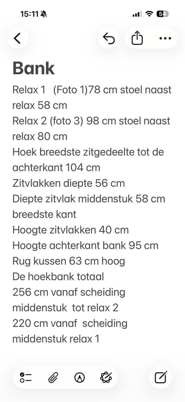Echte leren hoekbank met 2 relaxen kleur donkergrijs