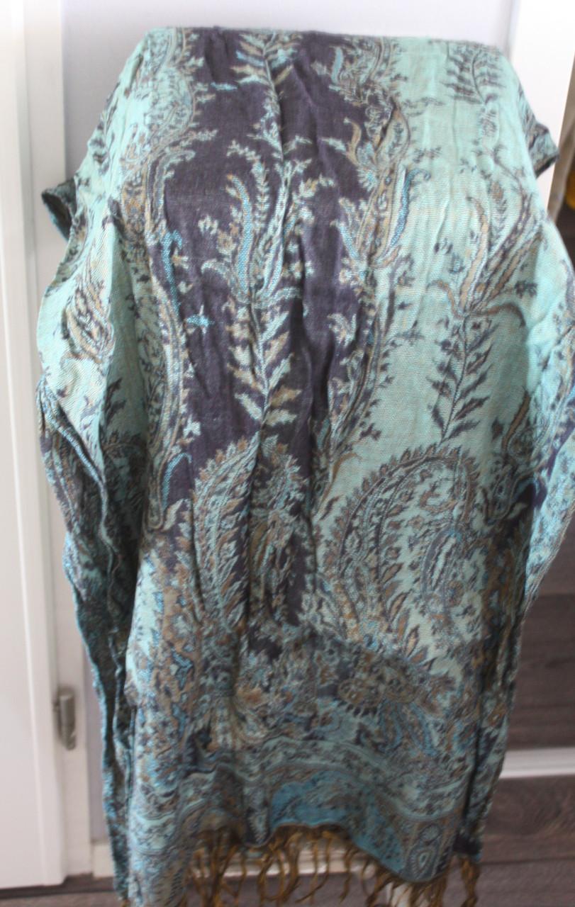 Sjaal met groene print
