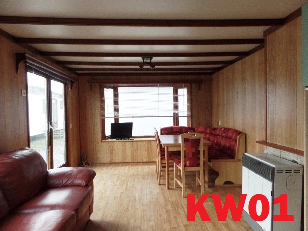 Diverse modellen chalets met retro inrichting te koop