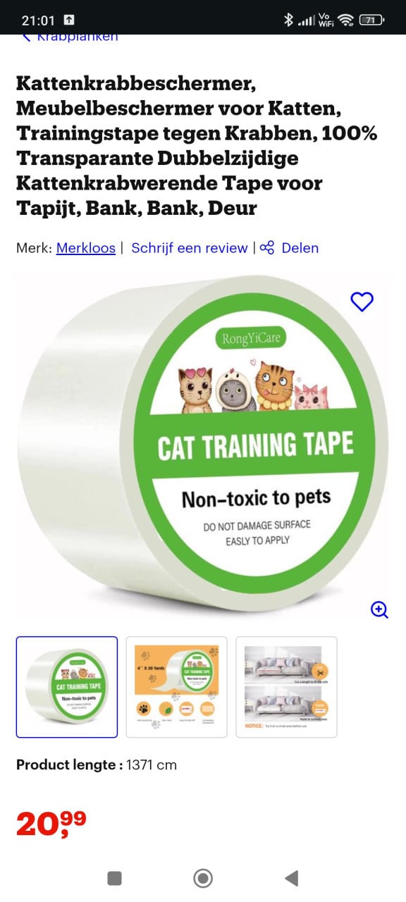 Anti Kattenkrab tape