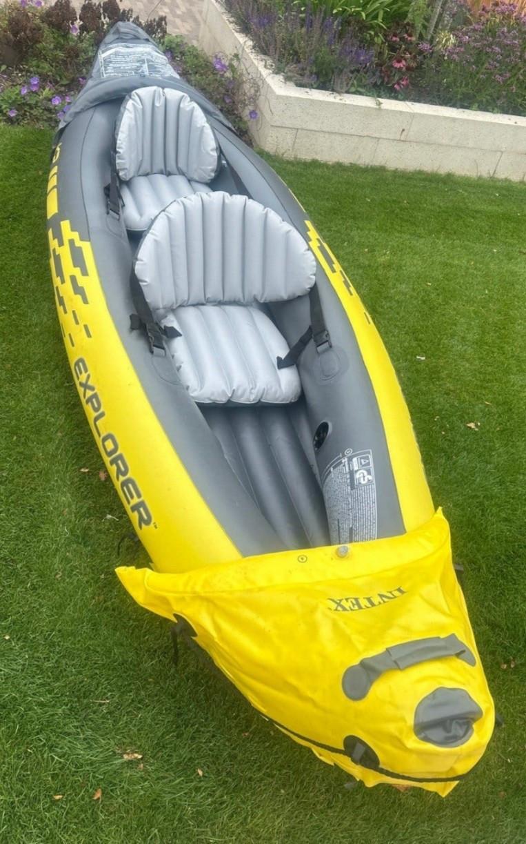 Opblaas kano intex explorer