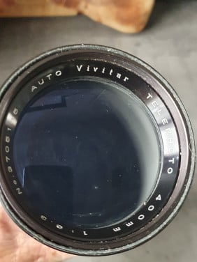 Werkende Vivitar 400mm f5.6 Auto Telephoto - Lens voor canon...