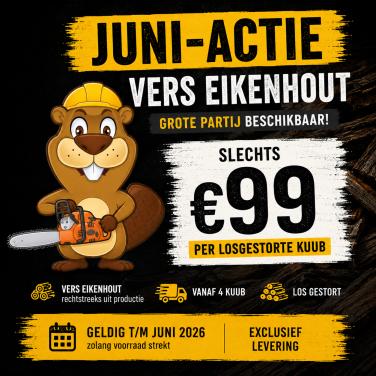 Actie vers Eikenhout haardhout