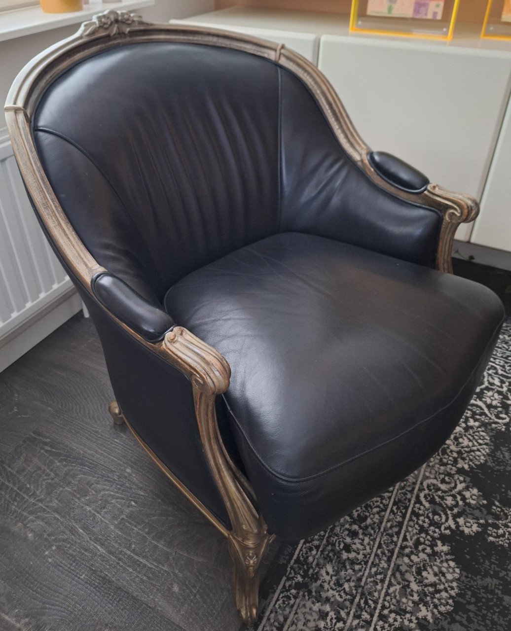 Leren vintage fauteuil