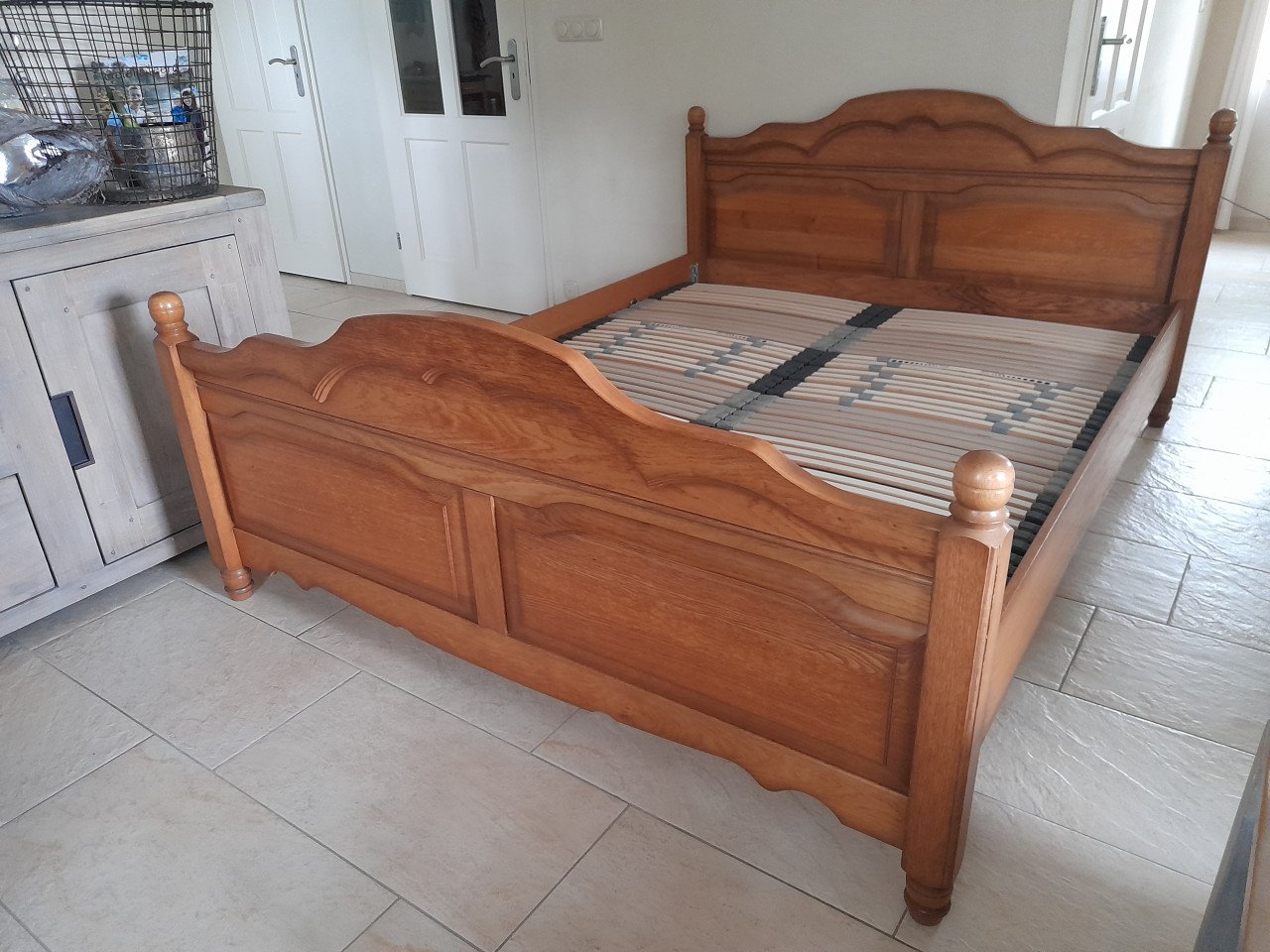 Massief houten 2 Persoons bed 160 x 200 (in goede nette staat )