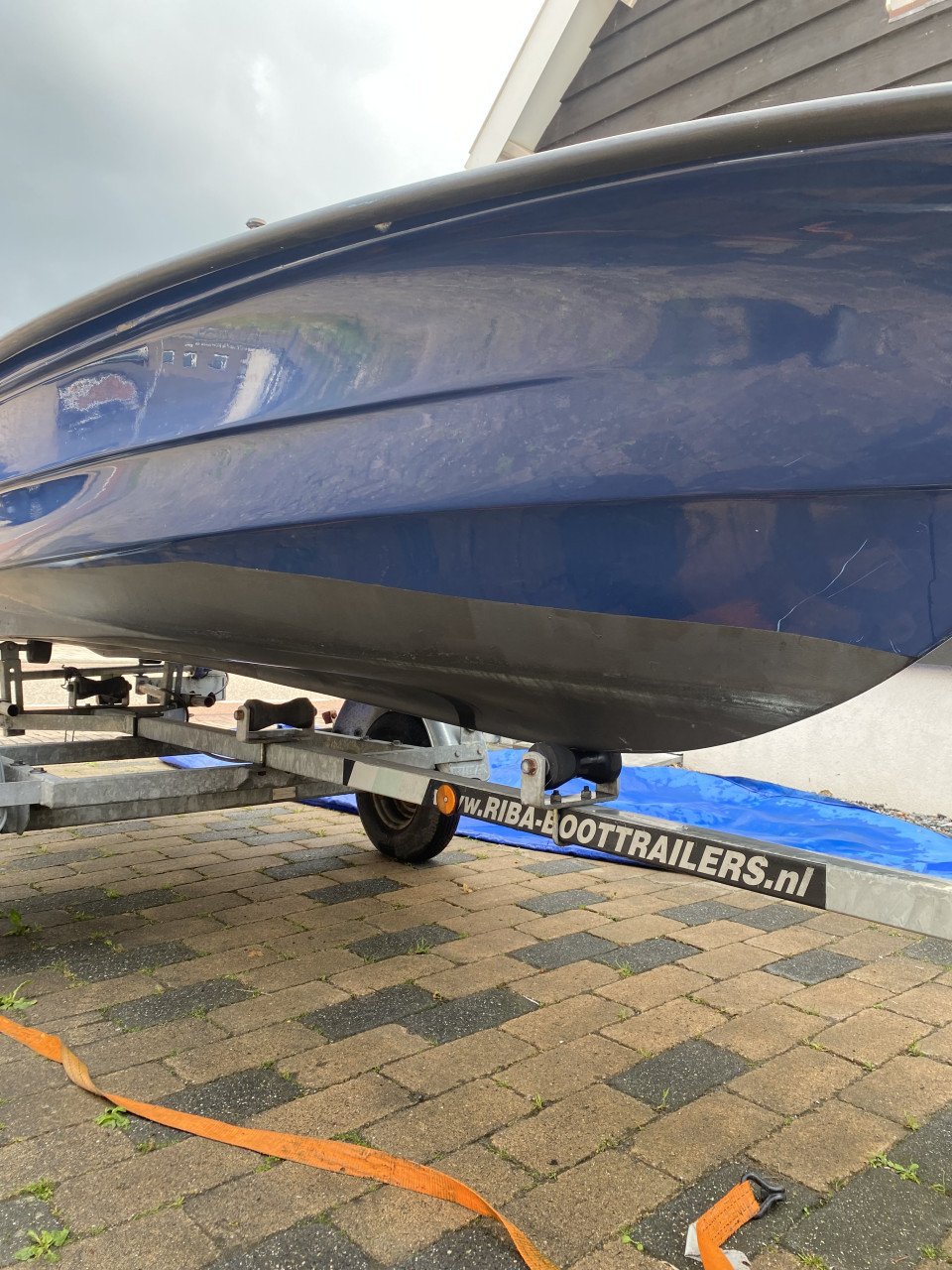 Polyester boot met Riba trailer