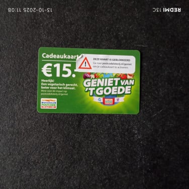 Cadeau kaart