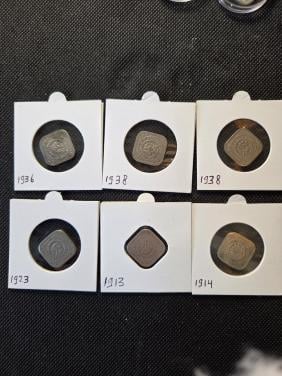6 vierkante stuivers 5 cent