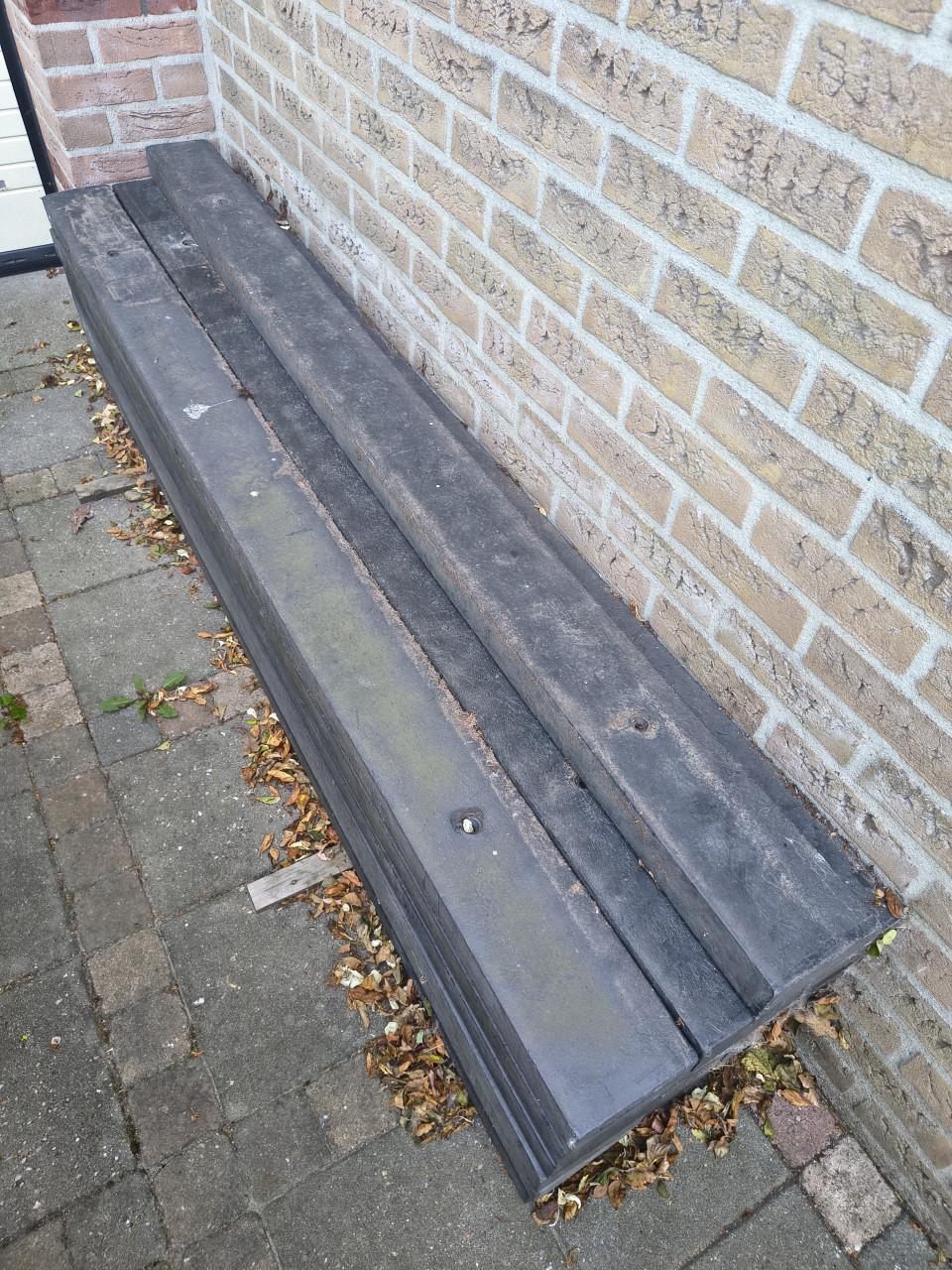 Balken zwart kunststof