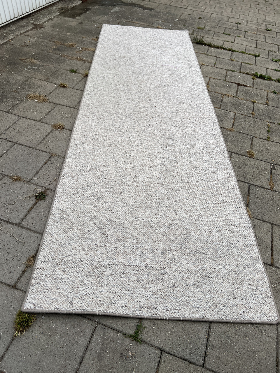 In- & Outdoor loper / Hal loper Creme/Beige 400x120 cm.