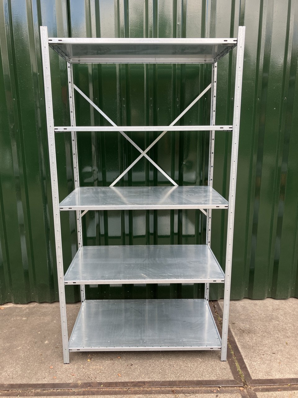 5 Meter magazijnstelling verzinkt 60 cm diep