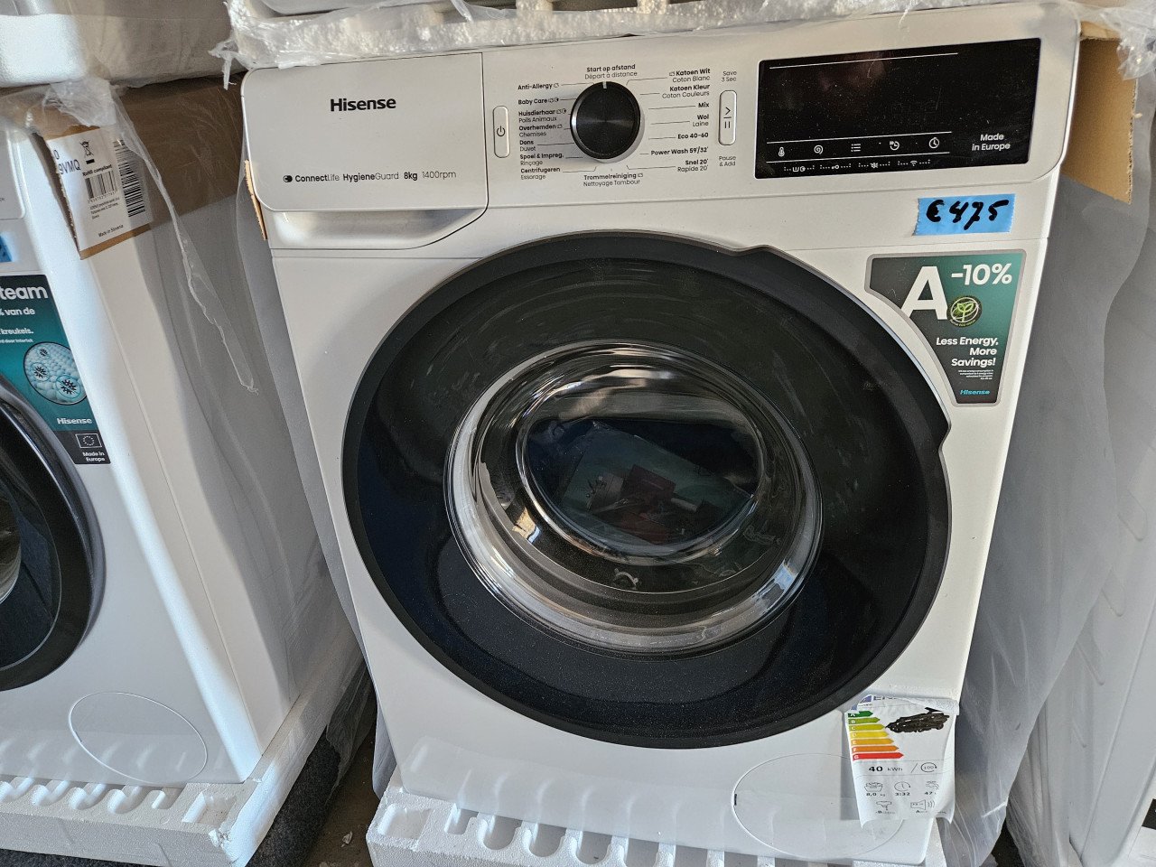 Hisense wasmachine 8 kg
