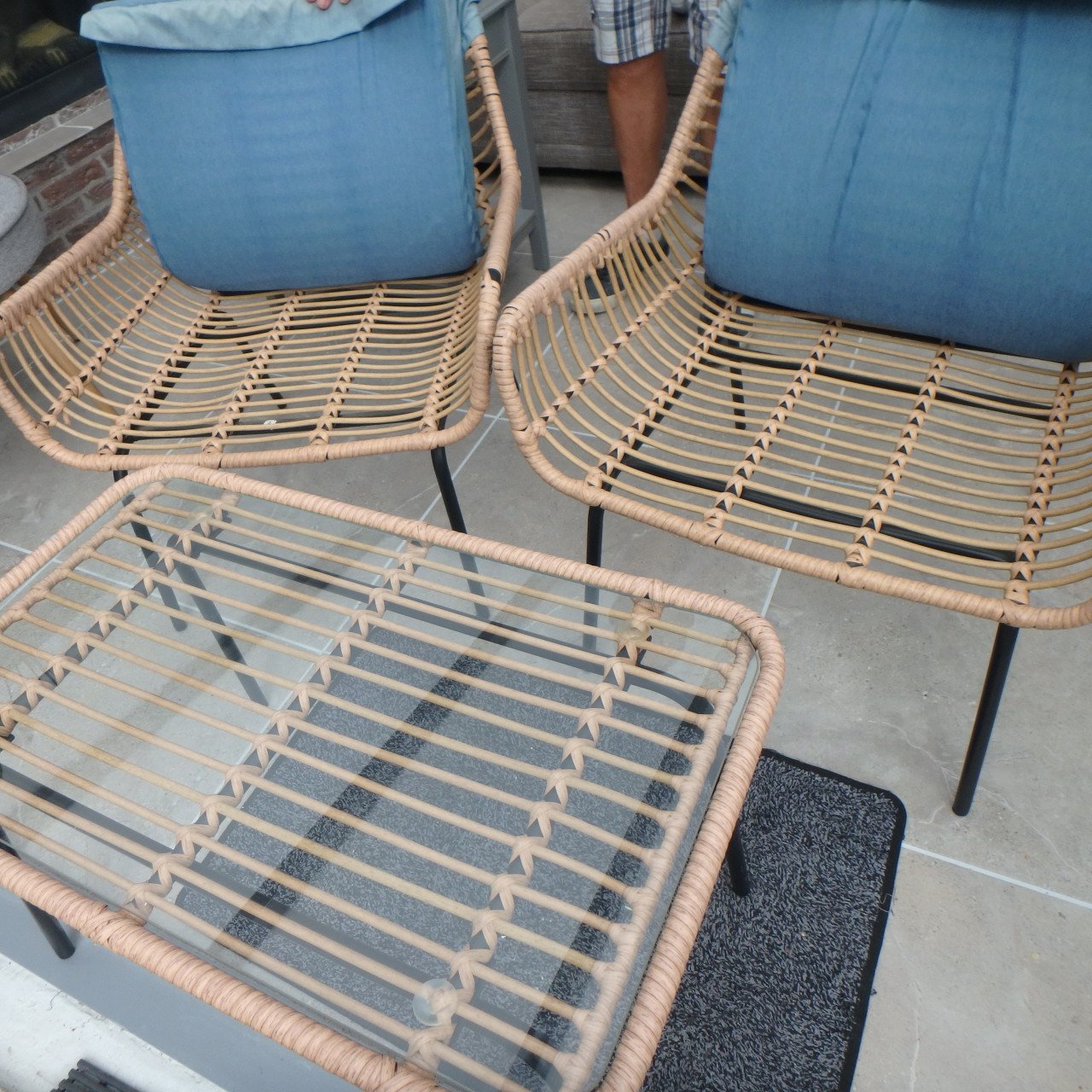 Rotan Tafel en stoelen