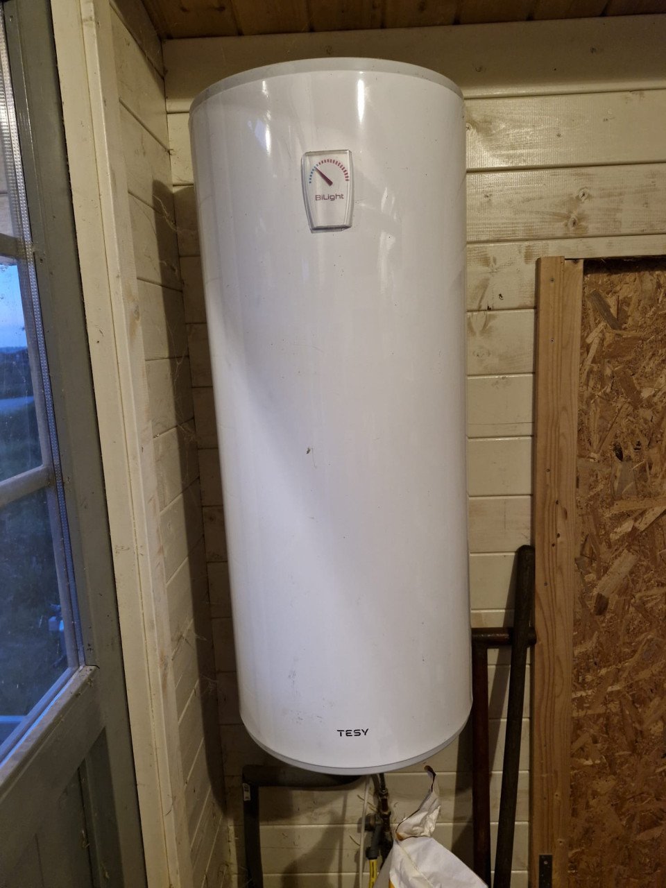 Douche-unit + 120 liter boiler