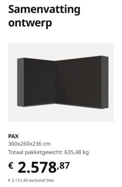 Luxe Ikea Pax kledingkast