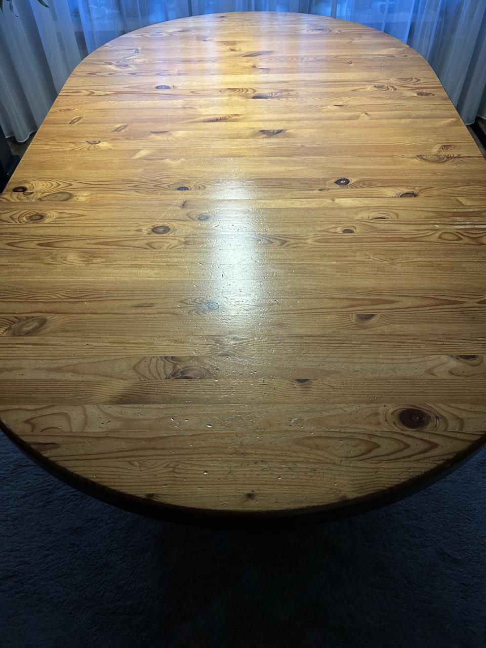 Massief grenen eettafel