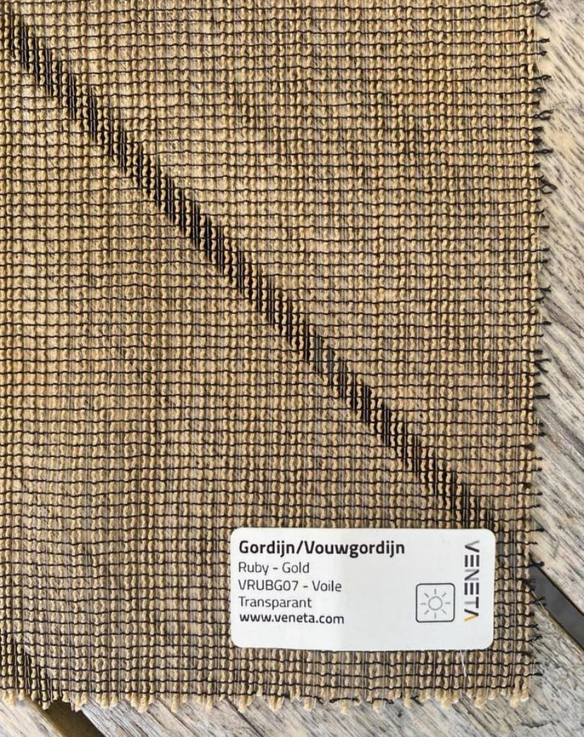 Inbetween GORDIJN - goudbruin - NIEUW