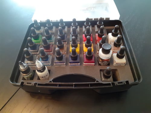 Airbrushpistool/volledoos inkt/compressor
