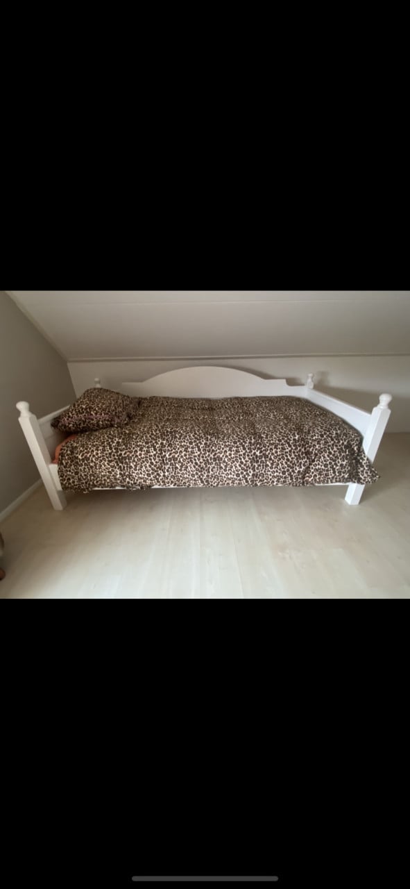 Ledikant grenen/ bed bank
