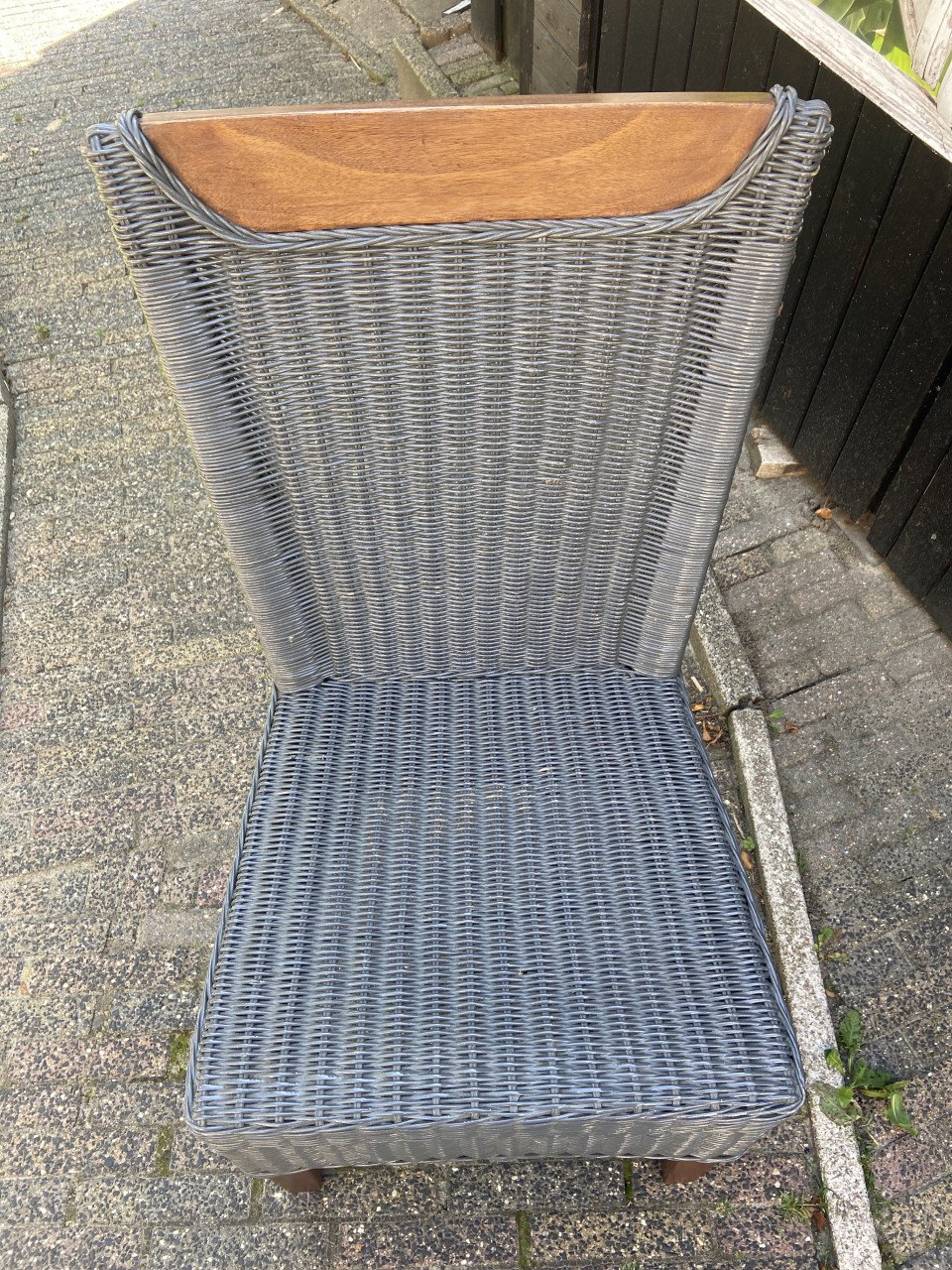 Rieten stoel