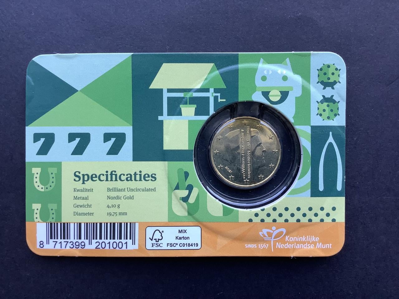 Coincard Geluksdubbeltje 2021.