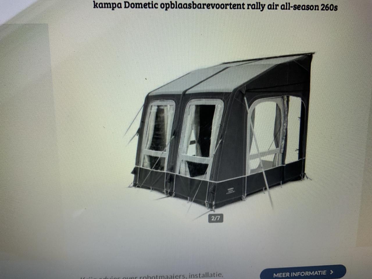 Kampa Rally Air Pro 330 L camper voortent