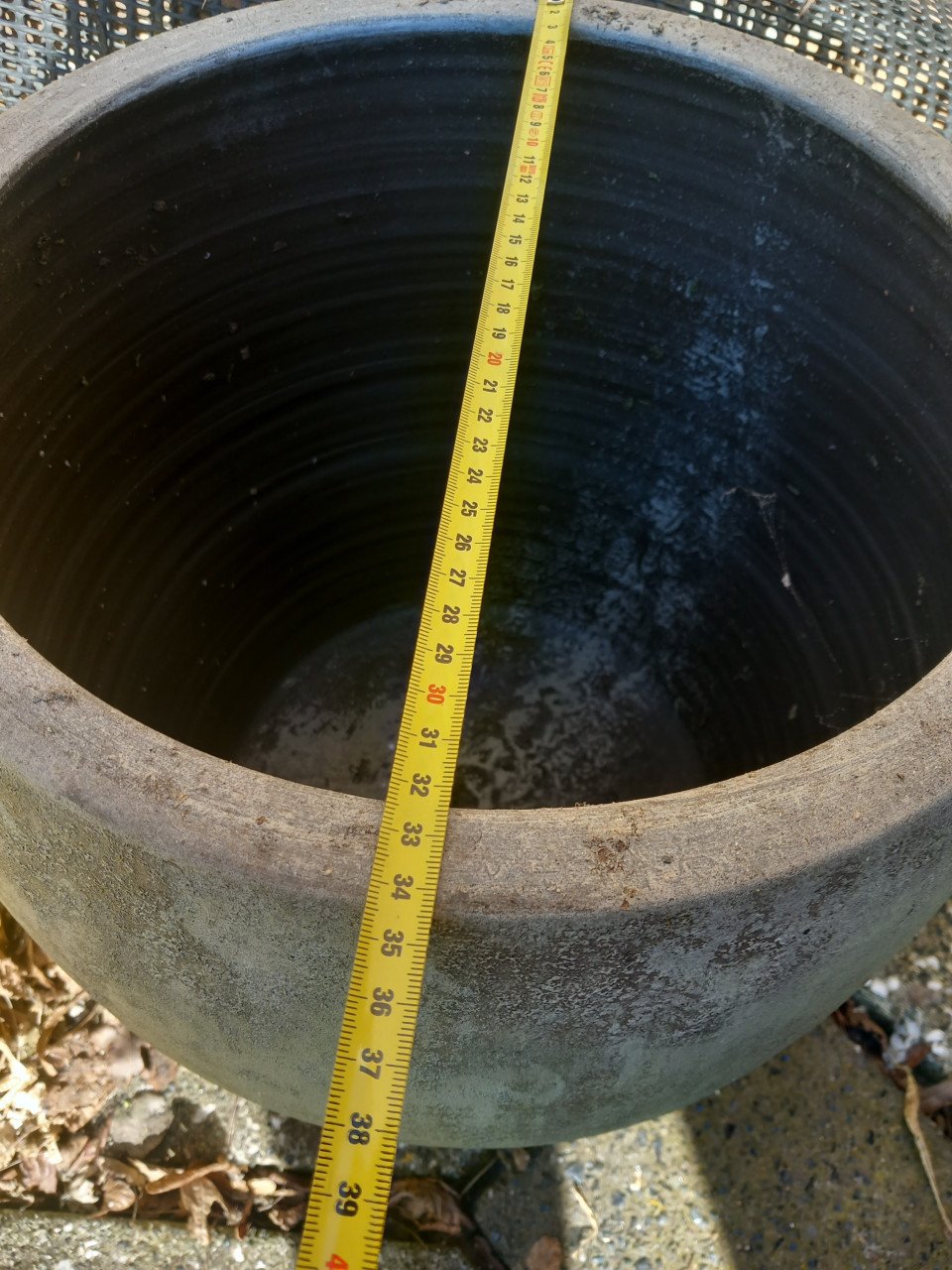 Stenen plantenpot